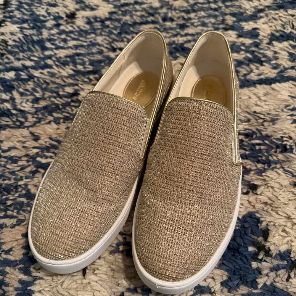 Michael Kors Metallic Gold Flats